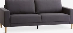 EGENSESofá EGENSE 3 plazas tela gris oscuro