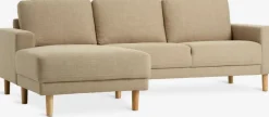 EGENSESofá EGENSE con chaise longue tela arena