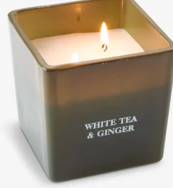 EGONVela aromática EGON A8xL8xA8cm cristal verde oliva