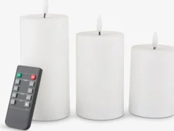 EIDEVela pilar LED EIDE 3 unidades con mando