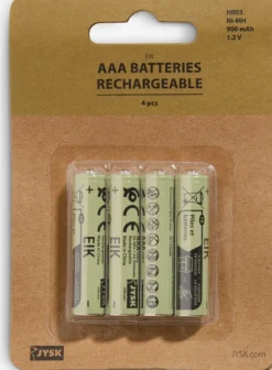 EIKPilas recargables EIK AAA 4 unidades