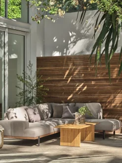 ELLEKILDESofá de exterior ELLEKILDE 5 plazas 4 estaciones topo