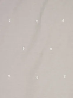 ELLIEGOLDJuego funda nórdica ELLIE 155x220 gris claro con bordado