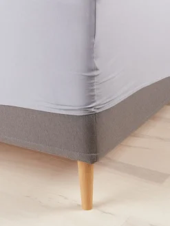 ELSEGOLDSábana bajera ajustable jersey ELSE 90x200x30 gris