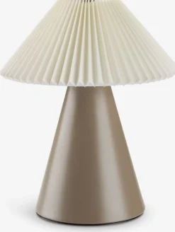 ESMUNDLámpara a pilas ESMUND 16xA21cm marrón/blanco temporizador