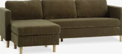 FALSLEVSofá FALSLEV chaise longue pana verde oliva