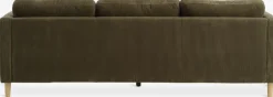 FALSLEVSofá FALSLEV chaise longue pana verde oliva