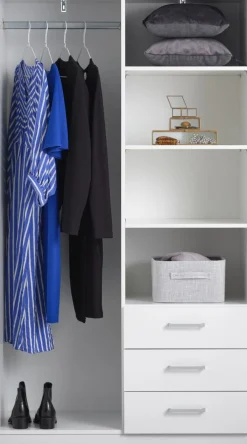 FANDRUPArmario FANDRUP 97x176 2 puertas 3 cajones blanco