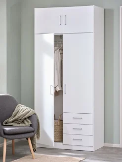 FANDRUPArmario FANDRUP 97x176 2 puertas 3 cajones blanco