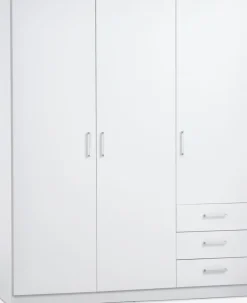 FANDRUPArmario FANDRUP 145x176 3 puertas 3 cajones blanco