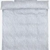 FREDERIKKEPLUSJuego funda nórdica satén FREDERIKKE 155x220 azul/blanco