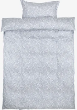 FREDERIKKEPLUSJuego funda nórdica satén FREDERIKKE 155x220 azul/blanco