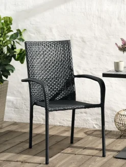 FUGLEBJERGSilla apilable FUGLEBJERG negro