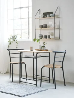 GADSTRUPMesa GADSTRUP L92 + 2 GADSTRUP negro/roble salvaje natural