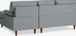 GEDVEDSofá chaise longue GEDVED tela gris claro