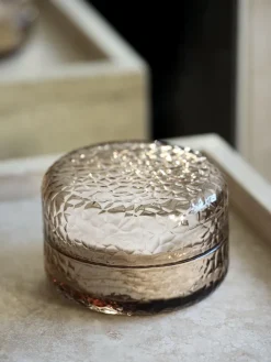 GENEVADBote GENEVAD Ø10xA6cm cristal marrón