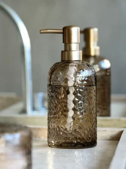 GENEVADDispensador de jabón GENEVAD cristal reciclado marrón