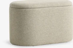 GISLEVPuf GISLEV 65x36 con almacenaje tela arena