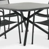 GOTHENBURG + HEMSEDALMesa GOTHENBURG L120 gris + 4 sillas HEMSEDAL negro