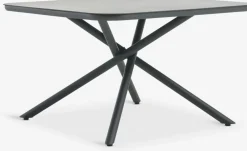 GOTHENBURG + HEMSEDALMesa GOTHENBURG L120 gris + 4 sillas HEMSEDAL negro