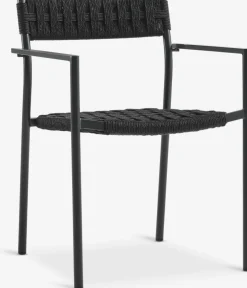 GOTHENBURG + TRILLEVALLENMesa GOTHENBURG L120 gris + 4 sillas TRILLEVALLEN negro