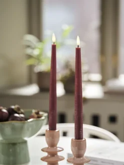 GUDMUNDVela LED GUDMUND A29cm berenjena 2 unidades