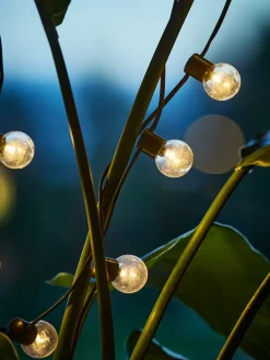 GULIRISKGuirnalda luces exterior GULIRISK L380cm 20 LED transparente