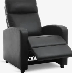 HADRUPSillón reclinable HADRUP polipiel negro