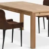 HAGE + PEBRINGEMesa HAGE L190 roble natural + 4 PEBRINGE marrón/negro
