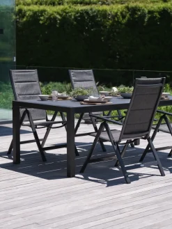 HAGEN + MYSENMesa HAGEN L214 + 4 sillas MYSEN gris