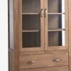 HAGEVitrina HAGE 2 puertas 2 cajones roble natural