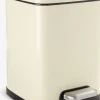 HALLENCubo con pedal HALLEN 5L con cierre suave color crema
