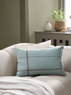 HALLONCojín HALLON 40x60 azul empolvado/marrón