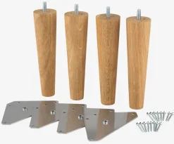 HAMNELVAPatas de cama Ø5xA19cm HAMNELVA roble 4 unidades