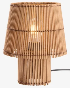 HANNIBALLámpara de mesa HANNIBAL Ø19xA25cm bambú