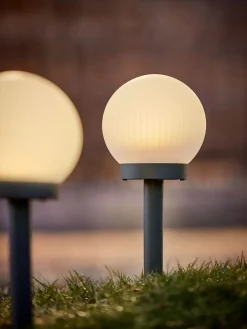 HAUKUGLELámpara solar HAUKUGLE Ø13xA37cm blanco