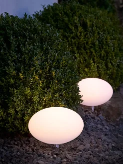 HAVESANGERLámpara solar HAVESANGER Ø25xA17cm blanco