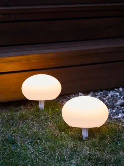 HAVESANGERLámpara solar HAVESANGER Ø15xA10cm blanco
