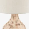 HELMERLámpara de mesa HELMER Ø17xA32cm natural