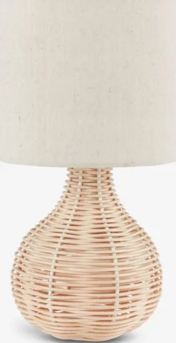 HELMERLámpara de mesa HELMER Ø17xA32cm natural