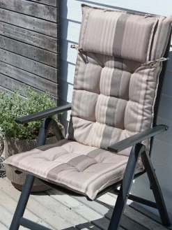 HERRHAGENCojín de jardín para silla reclinable HERRHAGEN gris claro