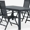 HESTEHAVE + LOMMAMesa HESTEHAVE L205/275 + 4 sillas LOMMA negro