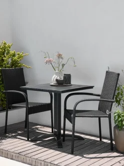 HOBROMesa de balcón HOBRO A70xL70 negro