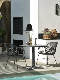 HOBROMesa de balcón HOBRO A70xL70 gris