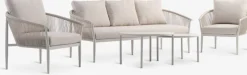 HOLMESTRANDConjunto muebles jardín HOLMESTRAND 5 plazas beis