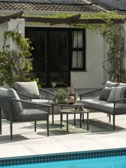 HOLMESTRANDConjunto muebles jardín HOLMESTRAND 5 plazas gris