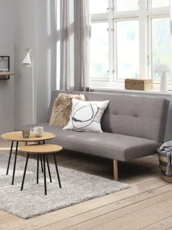 HOLSTEDSofá cama HOLSTED tela gris/natural