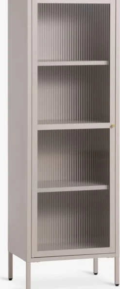 HOPTRUPVitrina HOPTRUP 1 puerta beis