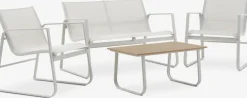 HORNSLETConjunto muebles jardín HORNSLET 4 plazas beis