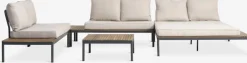 HOUConjunto jardín HOU chaise longue 6 plazas madera dura